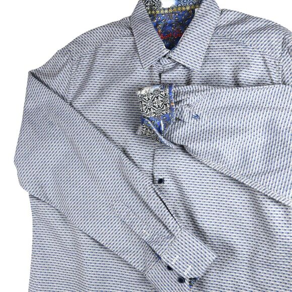 Robert Graham  XL Multicolored Long Sleeve Shirt Flip Cuff - Picture 3 of 12